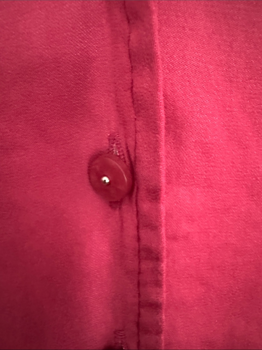 Maison Jules Raspberry Button-Front V-Neck Blouse - Picture 5 of 8